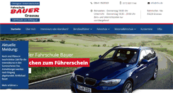 Desktop Screenshot of fahrschule-bauer.de